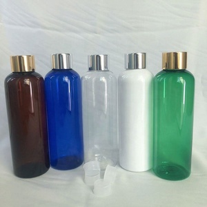 Empty Hair Conditioner Shampoo Pump <b>Bottle</b> 100ml 150ml 250ml 500ml Black clear <b>Plastic</b> <b>Bottle</b> With Gold Black White Disc Cap - Product Image 2