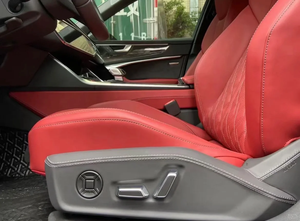 Sièges de voiture électriques améliorés pour Audi, cuir rouge matelassé, sièges confortables et élégants - Product Image 3