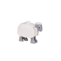 Bloques de Construcción MOC, Animales de Granja, Lindo Modelo de Oveja Cordera, Ladrillos de Plástico Educativos para Ensamblar, Juguete para Niños