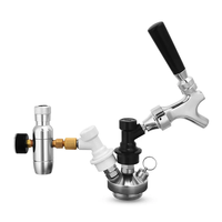 Kit de fût à bière miniature de 5 L, fût à bière pressurisé portable avec robinet à pression et chargeur de CO2 premium