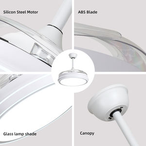 Ventilateur de plafond LED électrique de qualité supérieure, design créatif, télécommande, refroidissement et chauffage avant/arrière - Product Image 3