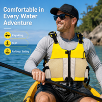 Gilet de flottabilité professionnel pour sports nautiques 100N, réglable et respirant, pour kayak, SUP, rafting, voile