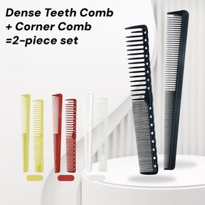 Ensemble de 2 peignes à cheveux professionnels pour hommes, double face, double usage, pour la coupe et le coiffage, pour salon de coiffure - Product Image 4