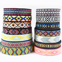 Meetee RD118 25mm coloré Style ethnique bricolage sac à vêtements décor ruban couture accessoires dentelle sangle Jacquard ruban sangle