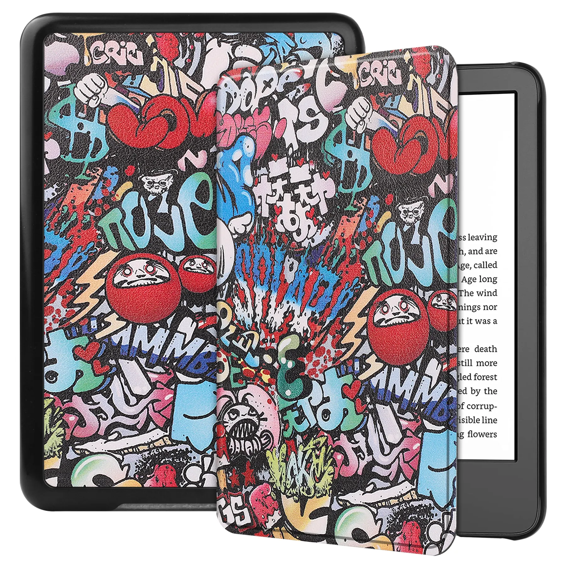 For 6 inch All-New Kindle 2022 Case Flip Cover PU Leather Lightweight Shell Cover with Auto Wake/Sleep for Kindle 2022 11th Gen