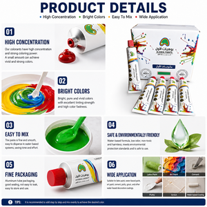 สีผสมน้ำประสิทธิภาพสูง สีสดใส กระจายตัวง่าย เป็นมิตรต่อสิ่งแวดล้อม - Product Image 5