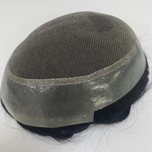 DURA Australia-uomini toupet capelli umani pizzo e Base PU capelli corti Patch parrucca per gli uomini 5 ''taglia capelli protesi uomo - Product Image 4