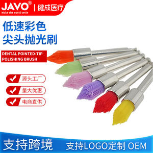 Cepillo de Pulido Puntiagudo de Baja Velocidad para Blanqueamiento Dental, Diseño Plano Transfronterizo para Limpieza Dental, Relleno Colorido - Product Image 5