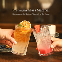 Verre à cocktail épaissi en gros, type long drink, pour sodas, eaux gazeuses, Americano glacé, boissons froides, avec logo personnalisé
