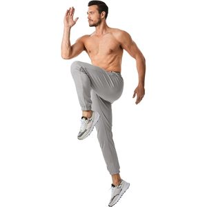 JMIERR Pantalon de survêtement d'entraînement de gymnastique pour homme avec poches zippées Pantalon de jogging de piste athlétique à taille élastique et cordon de serrage - Product Image 1