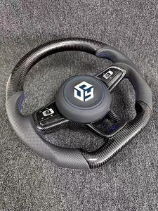 Volant <span class=keywords><strong>sport</strong></span> en fibre de carbone adapté aux modèles anciens et nouveaux de Volkswagen <span class=keywords><strong>Golf</strong></span> 4 5 6 7 8 GTI R MK5 MK6 MK7 MK8 - Product Image 3