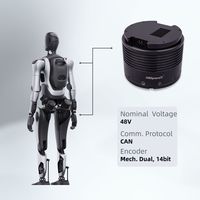 Actionneurs robotiques ZBDynamiX avec moteurs CC sans balais et double encodeur pour exosquelette de robot humanoïde de service IA pour la marche