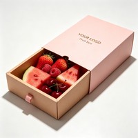 Boîtes tiroirs personnalisées en gros avec logo, encre soja, pour fruits, gâteaux, noix et fruits secs – Emballage de luxe de haute qualité