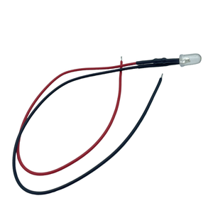 12V F5 rõ ràng Ống Kính mát màu trắng 7000-9000K với điện trở bên ngoài 20cm 26AWG pre-có dây <span class=keywords><strong>LED</strong></span> - Product Image 3