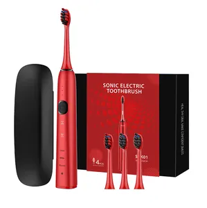 Brosse à dents électrique pour adulte étanche sonic automatique 3 modes puissante et rechargeable par USB