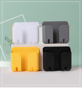 Aoniu Mobile Phone Holder Novelty <b>Hook</b> Home <b>Wall</b> Hanging Self Adhesive <b>Hooks</b> <b>Wall</b> Plug Storage Rack Sticky <b>Hooks</b> - Product Image 5