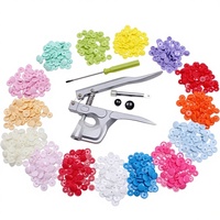 KAM Hualian T5 Kit de couture en résine 1mm bouton outil d'installation vente en gros vêtements accessoires couture bouton costume Stock approvisionnement