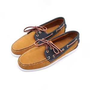 Jamaïque cousu à la main jaune marine <span class=keywords><strong>nubuck</strong></span> cuir mocassin cuir chaussette doublure non marquant semelle en caoutchouc antidérapant hommes <span class=keywords><strong>chaussures</strong></span> <span class=keywords><strong>bateau</strong></span> - Product Image 4