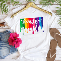 Transferts DTF thermocollants de haute qualité pour T-shirts et vêtements, imprimante DTF colorée pour enseignants