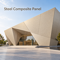 Panneau composite en acier gris recouvert de PVDF, 4 mm, 1220x2440 mm, pour la rénovation de façades extérieures