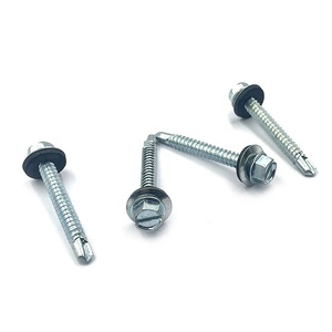 Tornillos Autorroscantes y <span class=keywords><strong>Autoperforantes</strong></span> de Cabeza Hexagonal de Alta Calidad a <span class=keywords><strong>Precio</strong></span> de Fábrica, Galvanizados y Zincados con Arandela de EPDM - Product Image 5