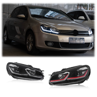 Conjunto de Faros Delanteros LED Completos para VW Golf 6 2009-2012, Luces DRL, Señal de Giro Secuencial, Conexión Plug and Play