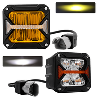 Projecteur de travail LED carré étanche IP67 12V 24V 90W Cube ZDWR3 3.0 pouces DRL Ambre pour 4x4 Tout-terrain 6000K 3000K Anti-brouillard