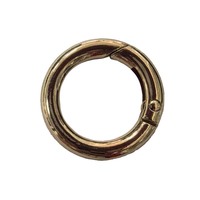 Anneau porte-clés en métal à ressort de 20 mm, fermoir en forme de O, disponible en plusieurs couleurs pour accessoires de sac et porte-clés