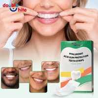 Bandes de protection des gencives à l'acide hyaluronique doublement blanchissantes, invisibles, hydratantes, barrière gingivale, hydratation longue durée, soulagement de la bouche sèche