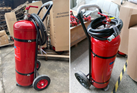 Chariot porte-extincteur à poudre sèche haute pression Safety Plus avec valve portable