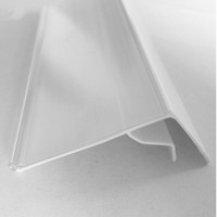 Magasin de détail, supermarché, 8-10mm H, en plastique pvc, étagère en verre, porte-bande de données, 1 pièce