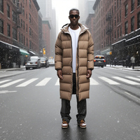 Nouvelle veste d'hiver à capuche réversible respirante pour l'extérieur, imperméable, double usage, fermeture éclair longue, unisexe, grande taille