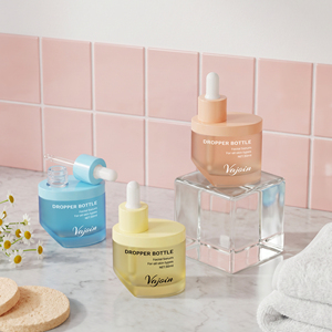Botellas de Vidrio Geométricas Pentagonales de 50 ml con Gotero, Color Degradado, Envase Vacío para Suero, para Envasado de Cosméticos y Productos para el Cuidado de la Piel - Product Image 5