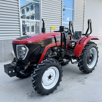 Traktor Mini Pertanian Diesel 80HP 4WD Kompak dengan Kemudi Hidrolik PTO untuk Pertanian