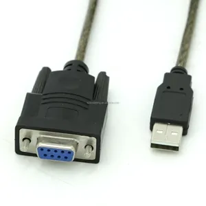 Câble série USB vers 232 DB9 femelle broche USB 2.0 DB9 RS232 ftdi convertisseur de puces câble adaptateur