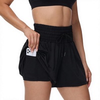 Shorts de sport fluides et athlétiques pour femmes, idéaux pour la gym, l'entraînement, la course, avec poches, taille haute, style décontracté, vêtements d'été