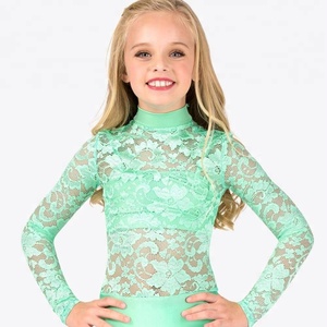 <span class=keywords><strong>Las</strong></span> <span class=keywords><strong>niñas</strong></span> de niño adulto emballe de manga larga de encaje shorty leotardo/unitard etapa de entrenamiento desgaste de la danza - Product Image 3