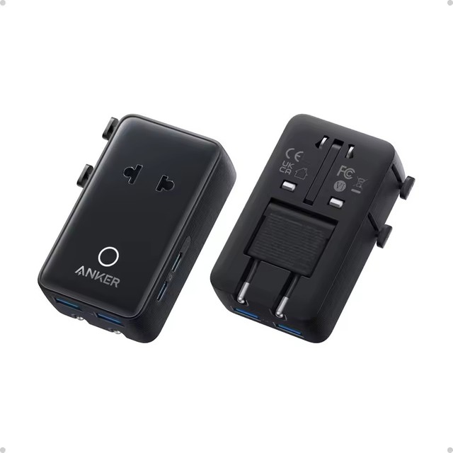 Anker Nano Travel Adapter 5 Port 20W Smart Temperature Control Power Adapter for Smartphone Camera Laptop Power Adapter Charger