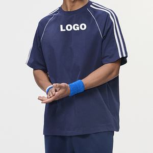 T-Shirt Estiva Personalizzata 240gsm Hasselblad Stripei Stile Street Unisex Manica Corta con Stampa Grafica DTG Serigrafia Oversize - Product Image 4