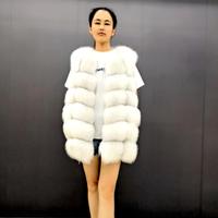 Áo Khoác LÔNG CÁO Thật 2019 Cho Nữ, Áo Khoác Áo Khoác Thời Trang Ấm Áp Mùa Đông Chất Lượng Cao 100%