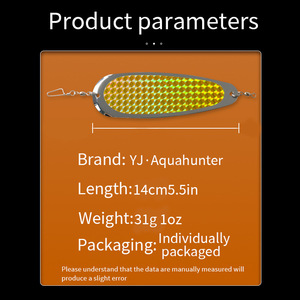 Señuelo de Pesca Tipo Cuchara Reflectante de 14cm para Pesca de Arrastre en Agua Salada, Cebo para Pesca de Fondo - Product Image 3