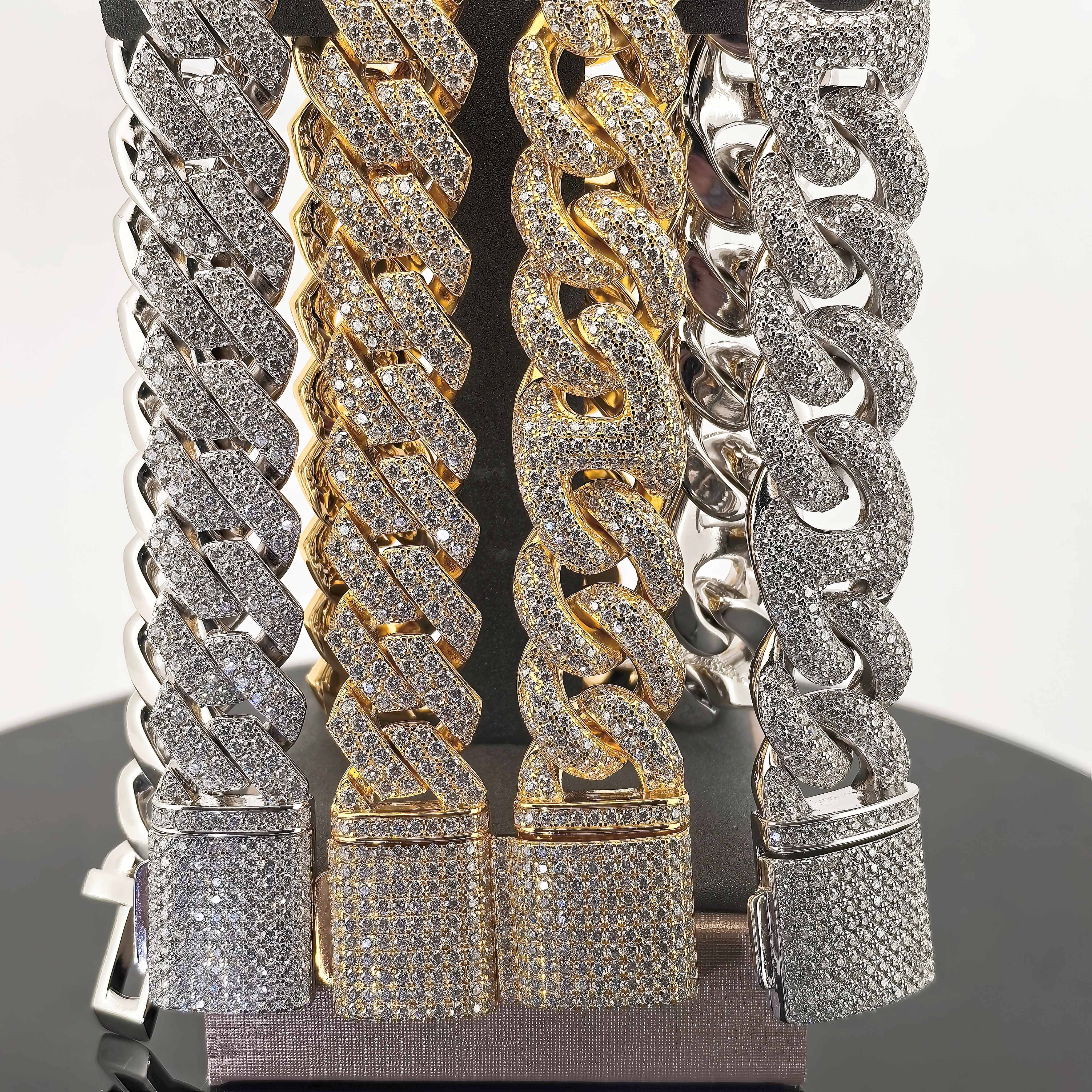 vvs moissanite chain cuban