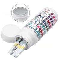 Bandelettes de test de piscine 7-en-1 directes d'usine avec test du pH et du chlore résiduel, en acier inoxydable 304, 50/100 bandelettes par paquet
