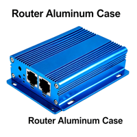 Boîtier en aluminium extrudé sur mesure pour alimentation de circuit imprimé, boîtier électronique en aluminium de type divisé avec patins de montage