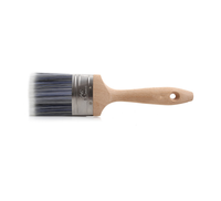 Pinceaux à peinture pour murs et plafonds de qualité industrielle en fibre PET à 80 %, pinceaux à angle de 2,5 pouces