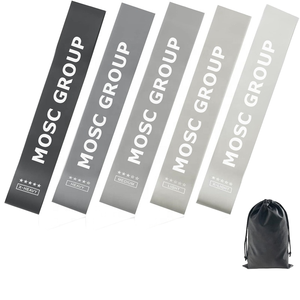 5 gói 12-inch dài đàn hồi cao phòng tập thể dục Yoga Thể Thao Vòng lặp tập luyện đào tạo đầy màu sắc cao su latex căng ban nhạc nặng tự nhiên - Product Image 4