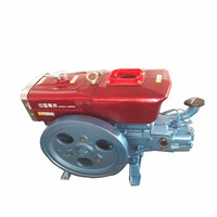 Changzhou Pendingin Air Pertanian 15hp ZS1100 Mesin Diesel Silinder Tunggal