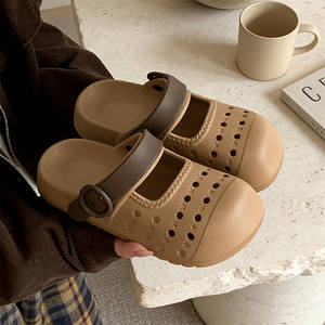 Sabots Mary Jane XIXITIAO pour femmes, sandales perforées en EVA antidérapantes, chaussures de plage à bout fermé, pantoufles d'été pour les vacances en plein air, vente en gros - Product Image 2