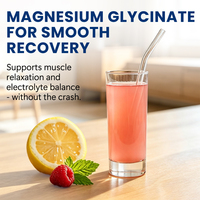 ODM OEM Mélange de Boissons Apaisantes Non-OGM, Poudre de Boisson au Glycinate de Magnésium pour Femmes et Hommes, Équilibre l'Humeur et le Stress