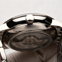 Reloj Mecánico Automático Personalizado con Correa de Acero Inoxidable para Hombre, Esfera Azul de 40 mm, Bisel Redondo, Movimiento 3235